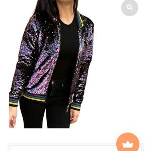 Mardi Gras sequin jacket